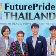 Dr. Supawan Teerarat and Tanachai Kulsomboonsin at FuturePride Thailand 2025